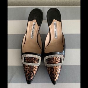 Manolo Blahnik Kitten Heels 39.5 (Fit Size 8)
